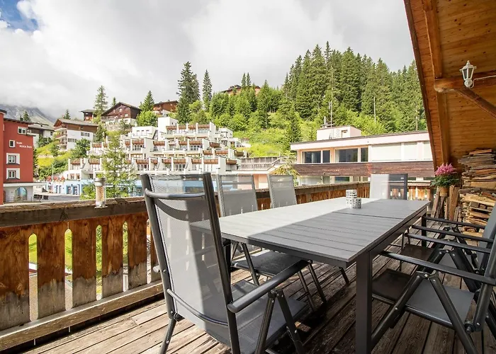 Апартаменты Penthouse Im Haus Padrun1-weisshornbahn-arosa Zentrum-top Lage Ароза